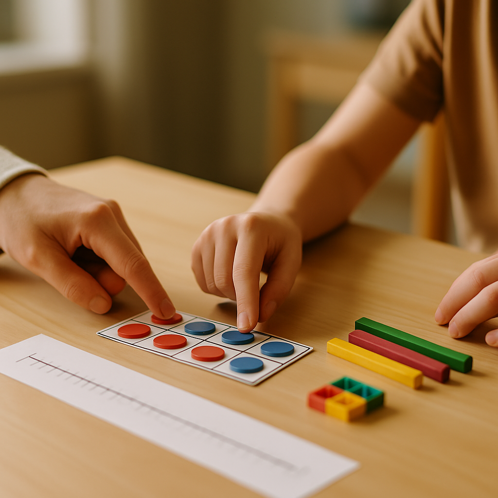 Visuelle Hilfsmittel sinnvoll einsetzen – Bingo Rechentherapie